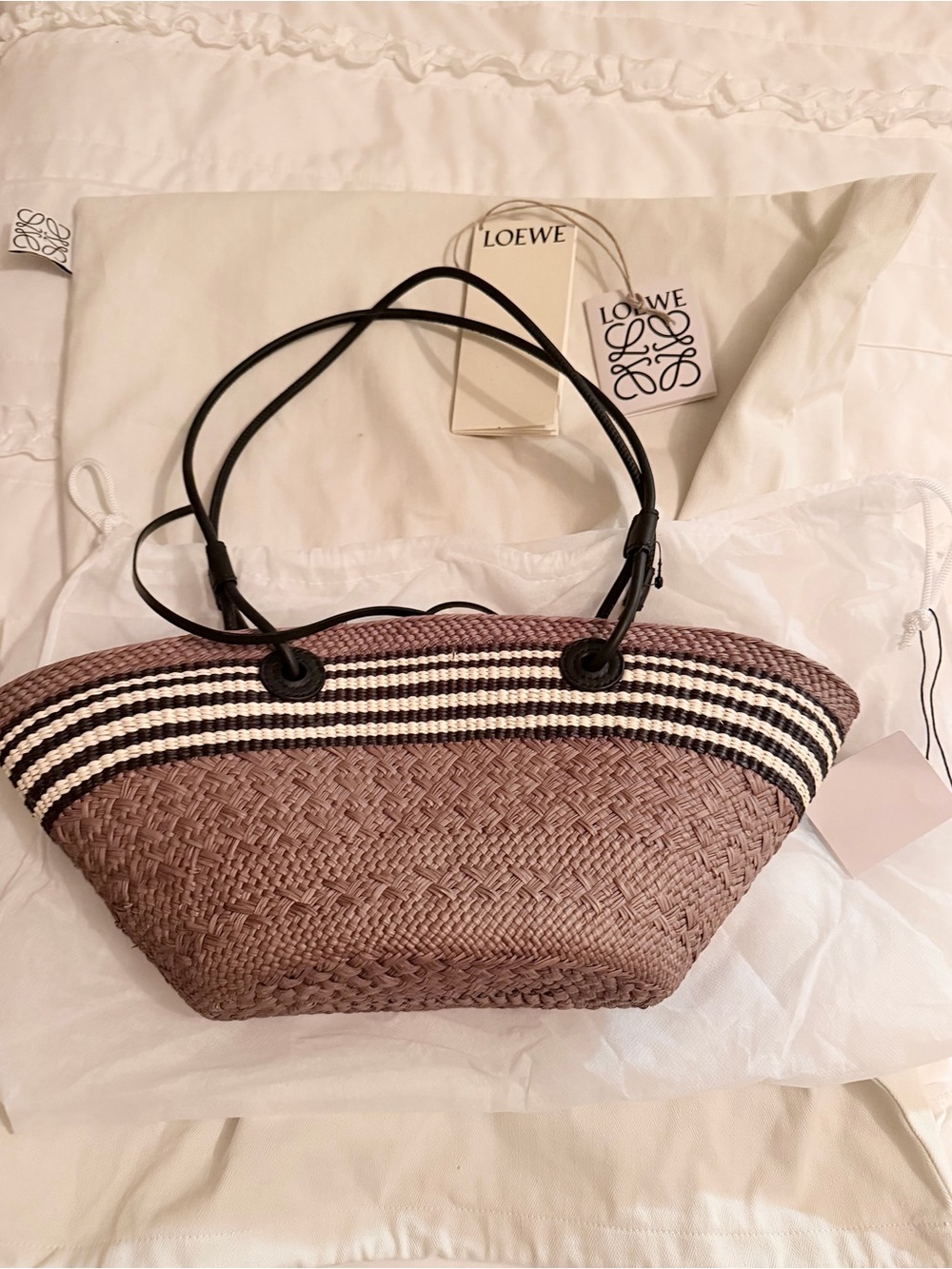 Loewe Small Anagram Basket, Dark Khaki, NWT - Picture 2 of 9